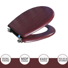 Load image into Gallery viewer, MDF Toilet Seat - Mahogany
