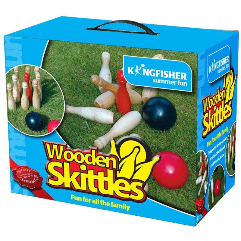 Wooden Skittles Garden Game Set