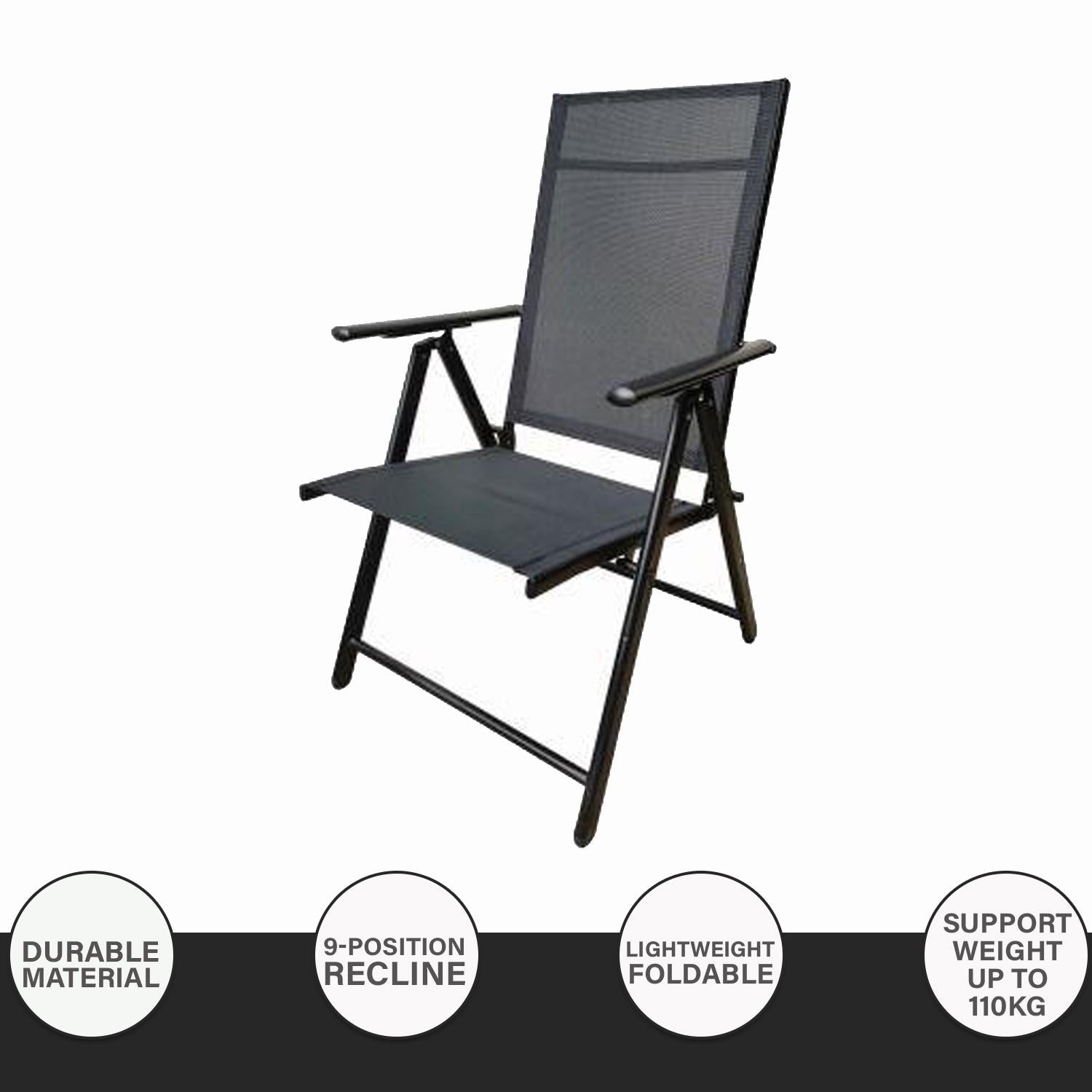 High Back Garden Chairs Comfortable 9 Positions choice Livingshire