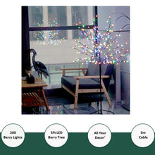 Load image into Gallery viewer, Christmas LED Berry Tree - Multi Colour
